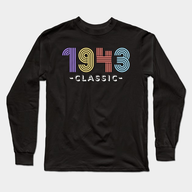 1943 Classic Long Sleeve T-Shirt by Blended Designs